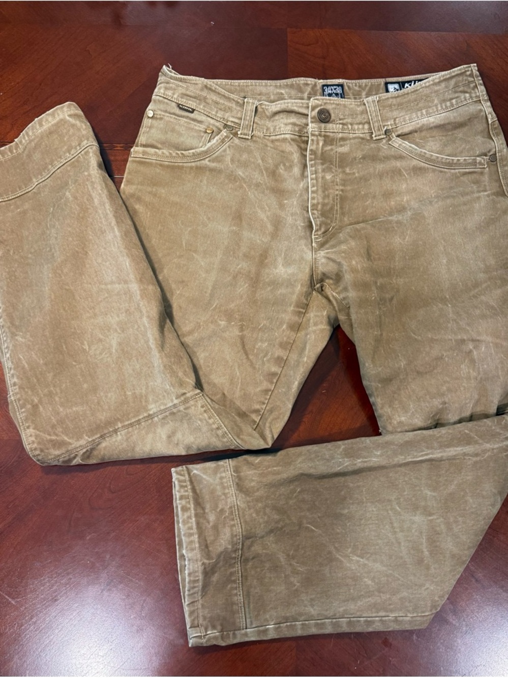 Kuhn Men's Straight Work Pants - Tan